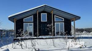 Дом 80м&sup2;, 2-этажный, участок 6 сот.  