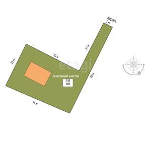 Дом 175м², 2-этажный, участок 9 сот.  