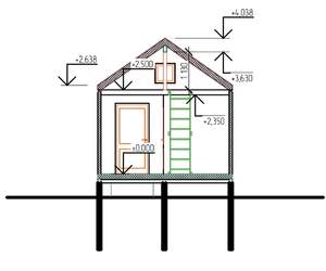 Дом 48м², 1-этажный, участок 6 сот.  