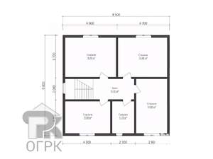 Дом 145м&sup2;, 2-этажный, участок 9 сот.  