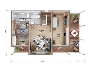 Дом 130м&sup2;, 2-этажный, участок 9 сот.  