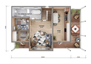 Дом 130м&sup2;, 2-этажный, участок 9 сот.  