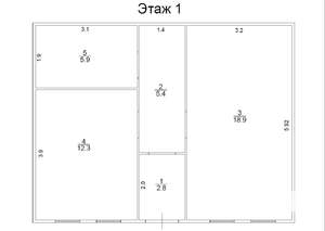 Дача 76м², 2-этажный, участок 6 сот.  