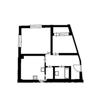 2-к квартира, на длительный срок, 47м2, 5/5 этаж