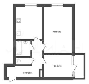 2-к квартира, на длительный срок, 62м2, 2/24 этаж