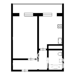 1-к квартира, на длительный срок, 40м2, 2/24 этаж