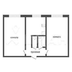 2-к квартира, на длительный срок, 43м2, 1/5 этаж