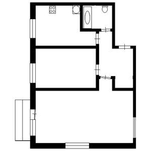 2-к квартира, вторичка, 44м2, 5/5 этаж