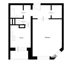 1-к квартира, вторичка, 42м2, 2/17 этаж