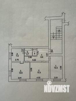 3-к квартира, вторичка, 62м2, 1/3 этаж