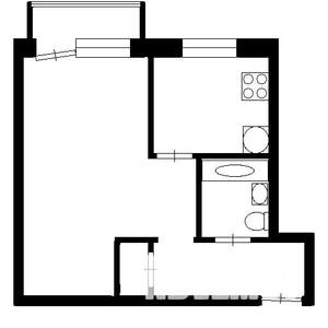 1-к квартира, вторичка, 34м2, 3/5 этаж