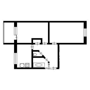 2-к квартира, вторичка, 46м2, 2/5 этаж