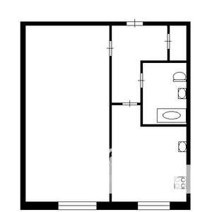 1-к квартира, вторичка, 31м2, 1/4 этаж