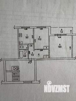 2-к квартира, вторичка, 51м2, 2/9 этаж