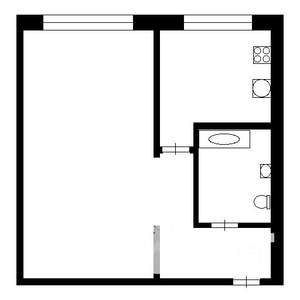 1-к квартира, вторичка, 34м2, 3/5 этаж