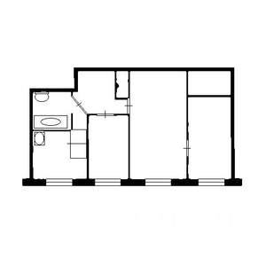 3-к квартира, вторичка, 57м2, 3/4 этаж