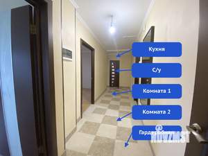 2-к квартира, вторичка, 59м2, 3/19 этаж