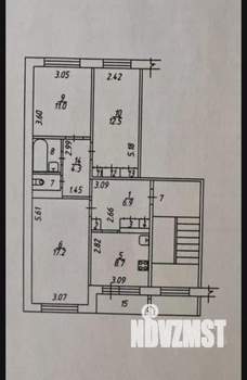 3-к квартира, вторичка, 67м2, 3/3 этаж