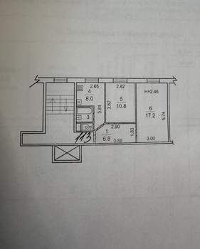 2-к квартира, вторичка, 46м2, 2/9 этаж