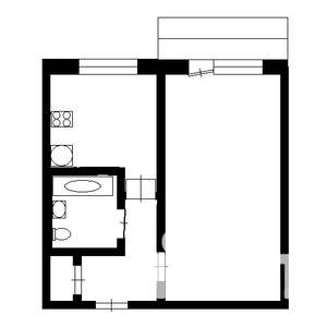 1-к квартира, вторичка, 31м2, 4/5 этаж