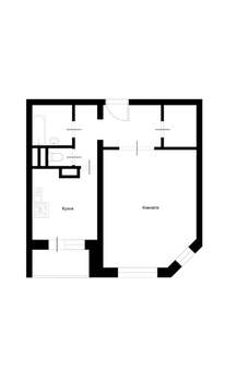 1-к квартира, вторичка, 42м2, 9/16 этаж