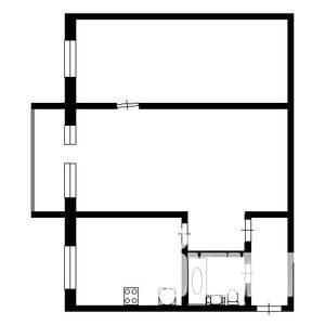 2-к квартира, вторичка, 41м2, 2/5 этаж