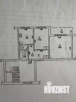 2-к квартира, вторичка, 51м2, 2/9 этаж