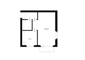 1-к квартира, вторичка, 30м2, 2/5 этаж